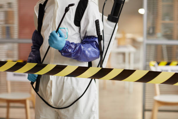 Professional Biohazard Cleanup technician working in Jasper, AR